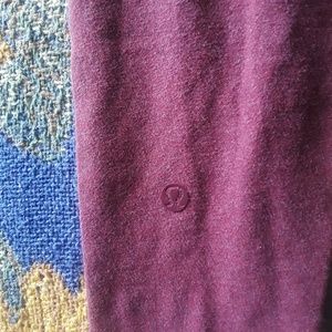 Burgundy Lululemon sweatpants